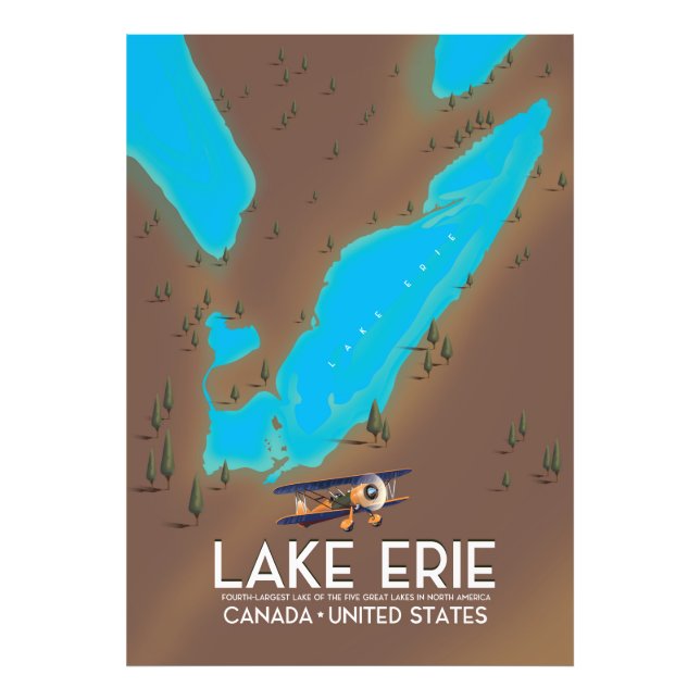 Lake Malawi,travel poster map print (Front)
