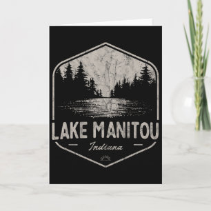 Lake Manitou Indiana Outdoors Vintage Card