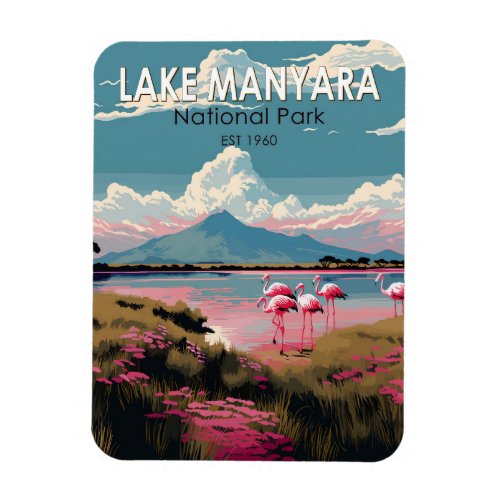 Lake Manyara National Park Tanzania Travel Vintage Magnet