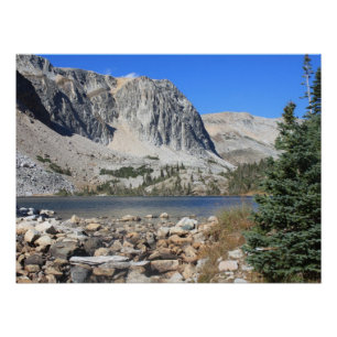 Lake Marie Snowy Range Scenic Lake Poster