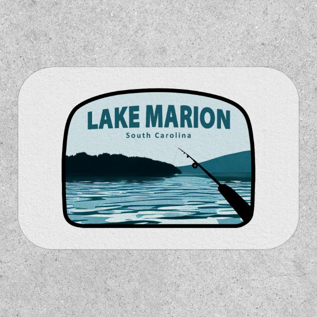 Lake Marion South Carolina Fishing Rod Patch (Front)