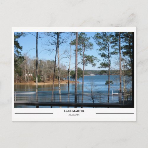 Lake Martin Alabama Postcard
