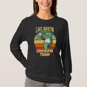 Lake Martin Drinking Team Funny Fish Beer Fishing T-Shirt
