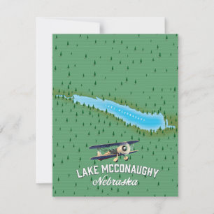Lake McConaughy Nebraska travel poster