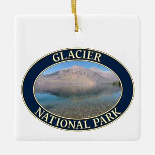 Lake McDonald at Glacier National Park in Montana Ceramic Ornament