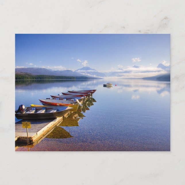 Lake McDonald, Glacier National Park, Montana, Postcard (Front)