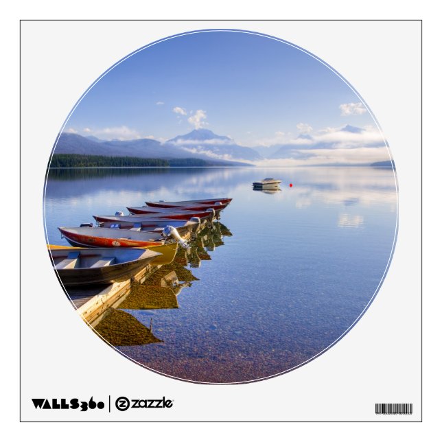 Lake McDonald, Glacier National Park, Montana, Wall Decal (Front)