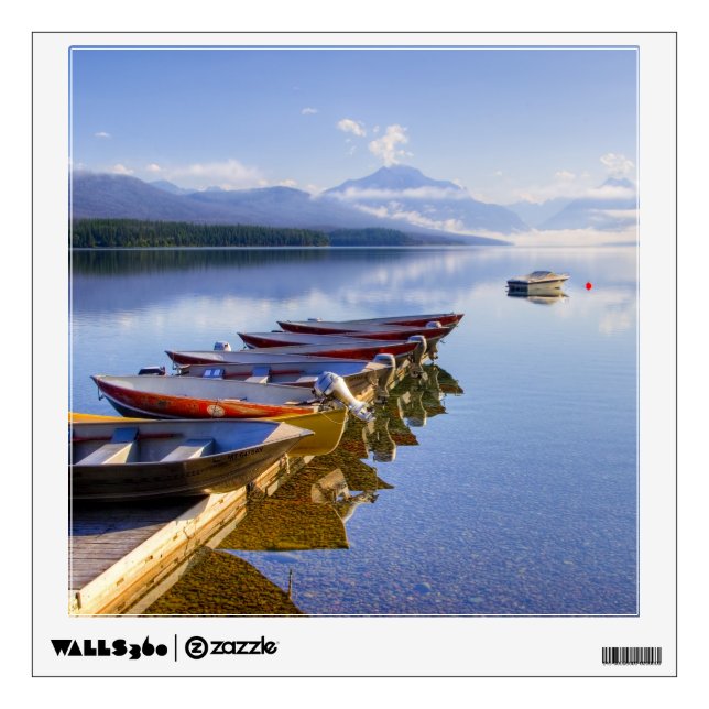 Lake McDonald, Glacier National Park, Montana, Wall Decal (Front)