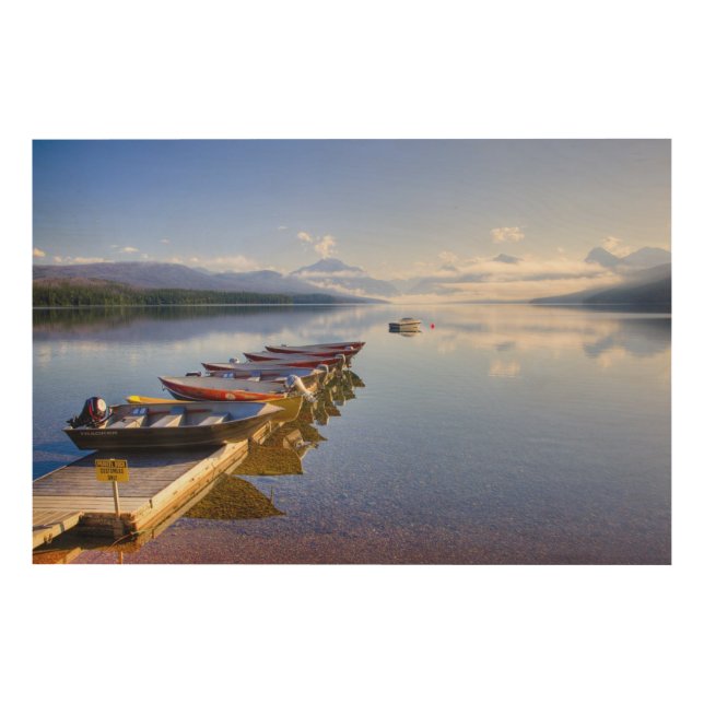 Lake McDonald, Glacier National Park, Montana, Wood Wall Art (Front)