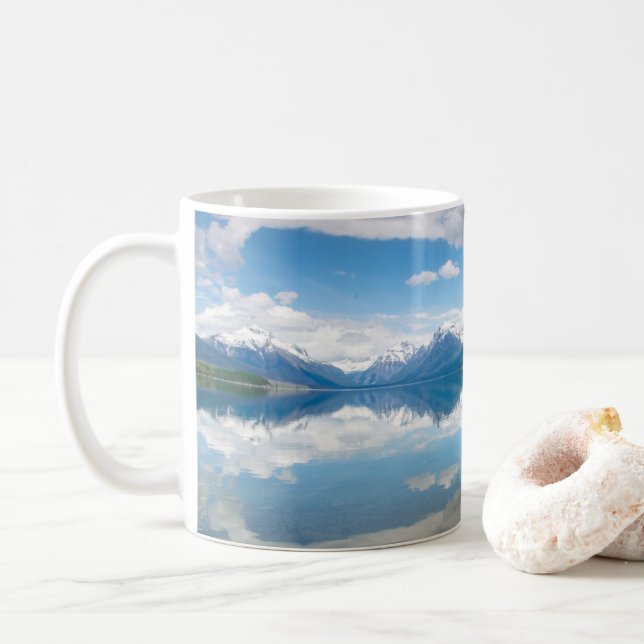 Lake McDonald Glacier National Park Mug (With Donut)