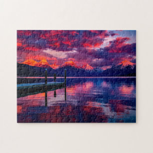 Lake McDonald Glacier Park. Jigsaw Puzzle
