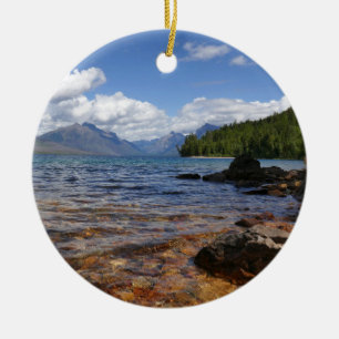 Lake McDonald I Ceramic Ornament