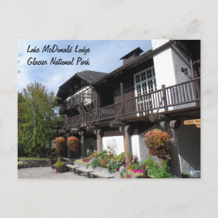 Lake McDonald Lodge- Glacier National Park Postcard