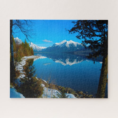 Lake McDonald Mount Vaught Montana Jigsaw Puzzle