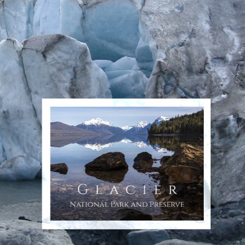 Lake McDonald Shore Mountains Glacier NP Postcard