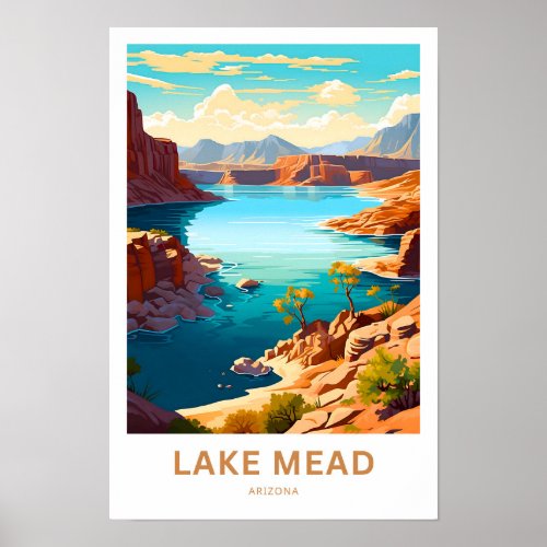 Lake Mead Arizona Travel Print