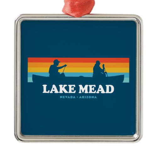 Lake Mead Nevada Arizona Canoe Metal Ornament