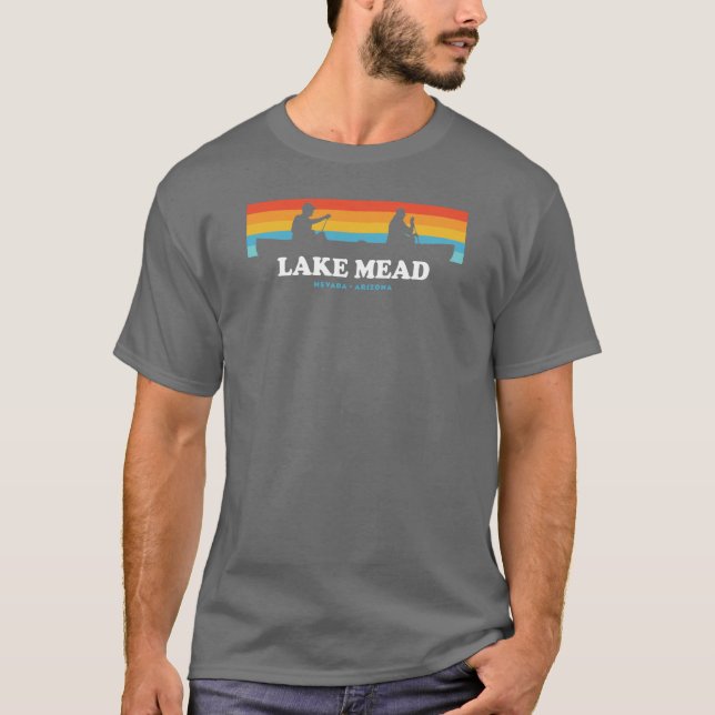 Lake Mead Nevada Arizona Canoe T-Shirt (Front)