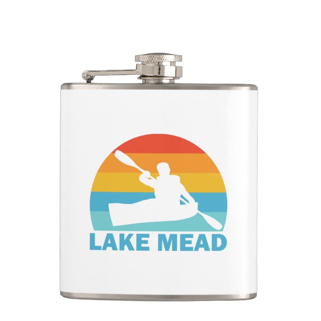 Lake Mead Nevada Arizona Kayak Flask (Front)