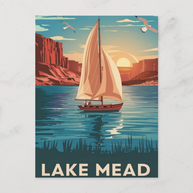 Lake Mead Nevada, Experience Serenity Postcard (Front)