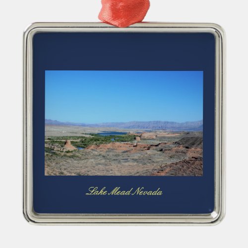 Lake Mead Nevada Metal Ornament