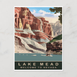 Lake Mead, Nevada, Travel Postcard