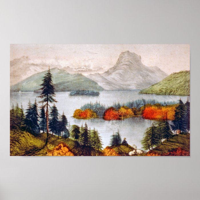 Lake Memphremagog  Owls Head Poster Print