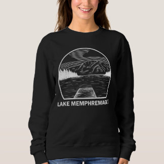 Lake Memphremagog Vermont Funny Fishing Camping Su Sweatshirt