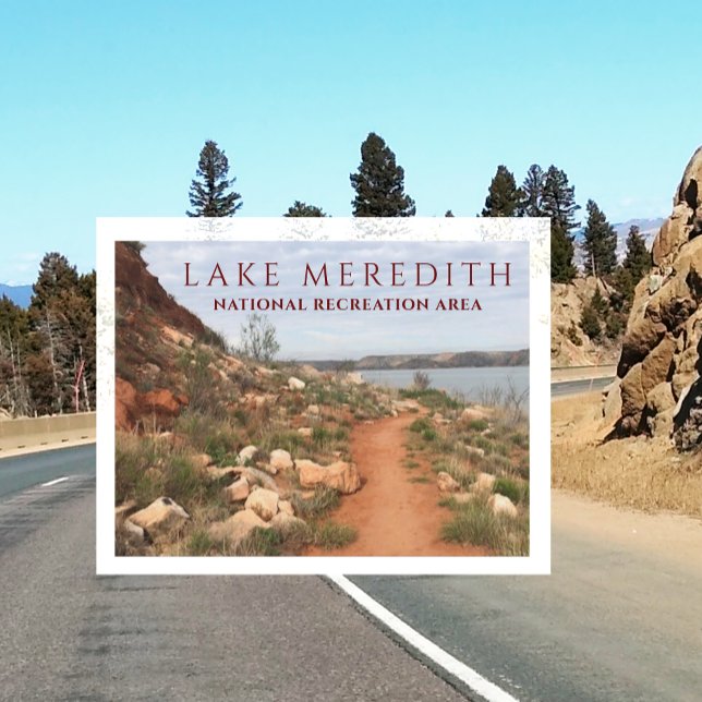 Lake Meredith from Turkey Creek Trail, Texas Postcard (Creator Uploaded)