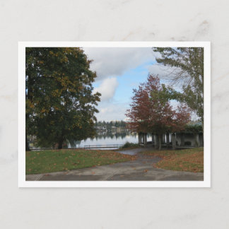 Lake Meridian Fall Season Postcard