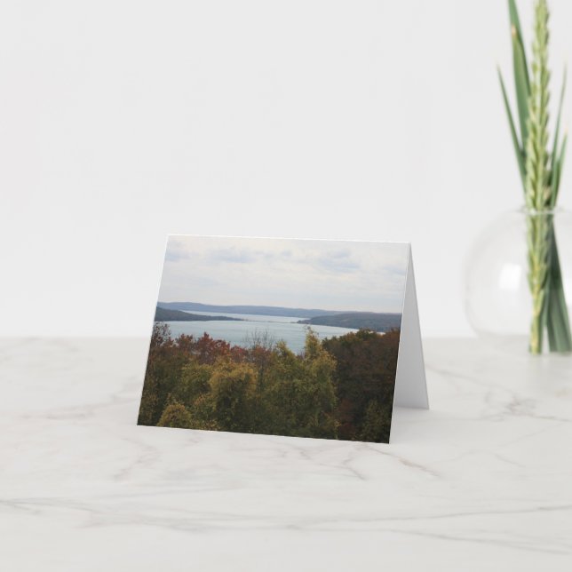 Lake Michigan Bay (Blank Notecard) Card (Front)