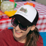 Lake Michigan | Birthday Weekend Trucker Hat<br><div class="desc">Featuring trendy watercolor illustrations with sleek modern typefaces. The perfect favors for your birthday party. Add your custom wording to this design by using the "Edit this design template" boxes on the right hand side of the item, or click the blue "Customize it" button to arrange the text, change the...</div>