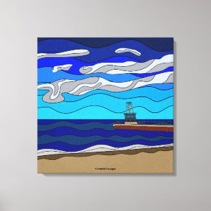 Lake Michigan - Canvas Print (24"x24")
