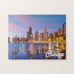 Lake Michigan, Chicago, Illinois, USA Jigsaw Puzzle