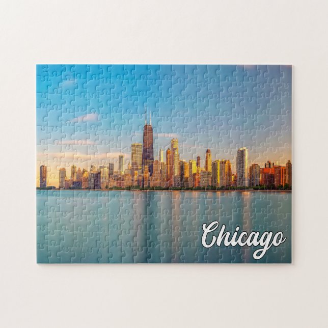 Lake Michigan, Chicago, Illinois, USA Jigsaw Puzzle (Horizontal)