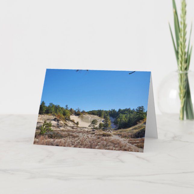 Lake Michigan Dune Thank You Card (Front)