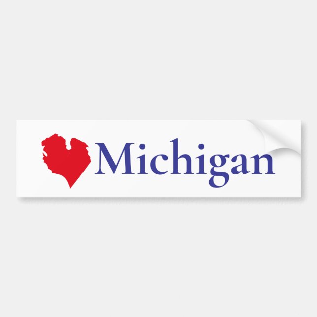 Lake Michigan - fun Great lake Sate -humor Bumper Sticker (Front)