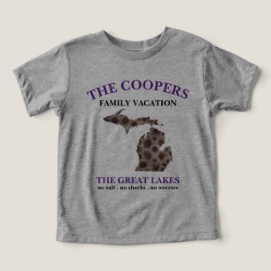 Lake Michigan Great State State Family vacation Toddler T-shirt