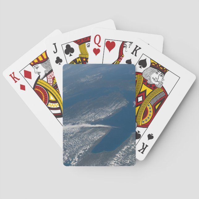 Lake Michigan, Lake Huron And State Of Michigan. Poker Cards (Back)