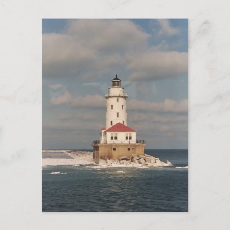 Lake Michigan Lighthouse Postcard