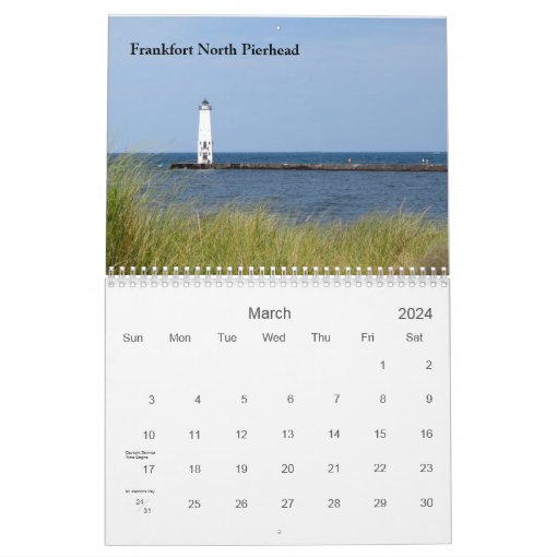 Lake Michigan Lighthouses Calendar Zazzle