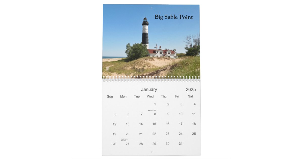 Lake Michigan Lighthouses Calendar Zazzle