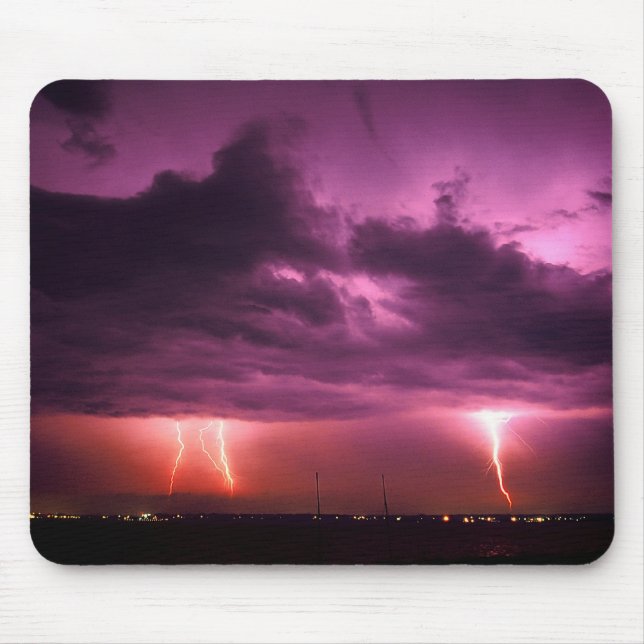 Lake Michigan Lightning Mouse Pad (Front)