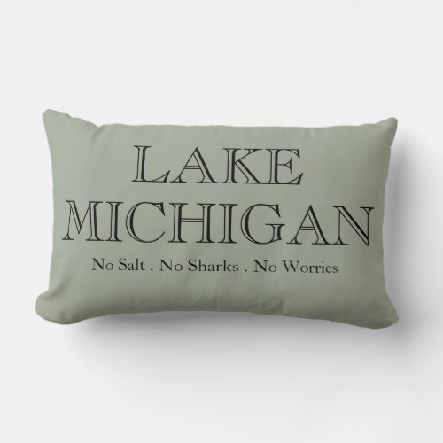 Lake  Michigan Lumbar Pillow