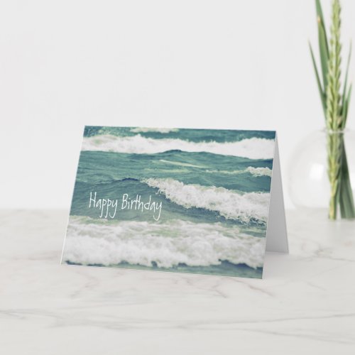 Lake Michigan Rolling Waves Card