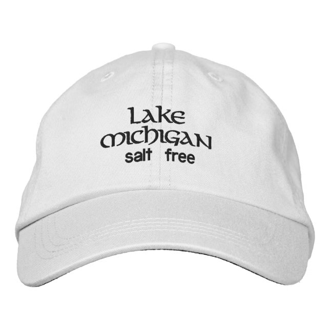 LAKE MICHIGAN - SALT FREE EMBROIDERED BASEBALL CAP (Front)