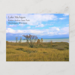 Lake Michigan, Sheboygan, Wisconsin Postcard