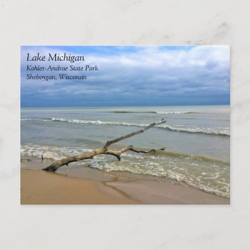 Lake Michigan Sheboygan Wisconsin Postcard