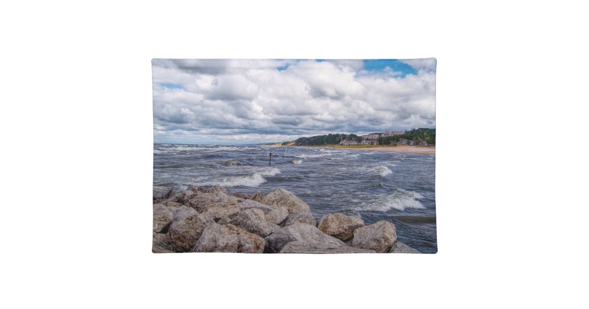 Lake Michigan Shoreline Cloth Placemat Zazzle