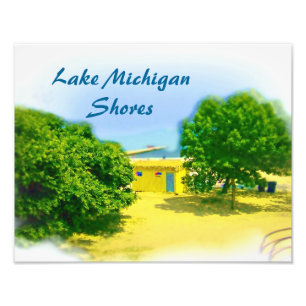 Lake Michigan Shores of Chicago Beach Photo Print